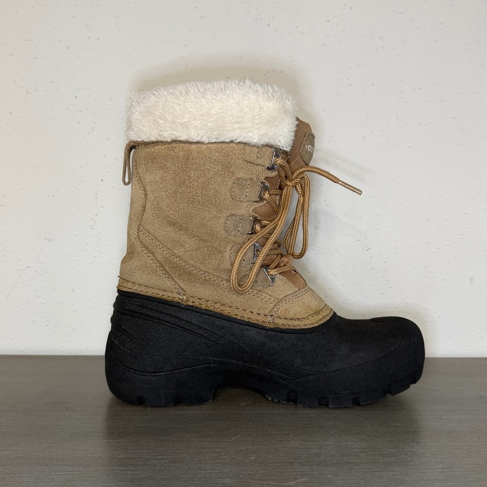 QUEST WOS PAC Fawn Thinsulate Rubber Snow Hiking Winter Boots Women Size 7 - Picture 3 of 10